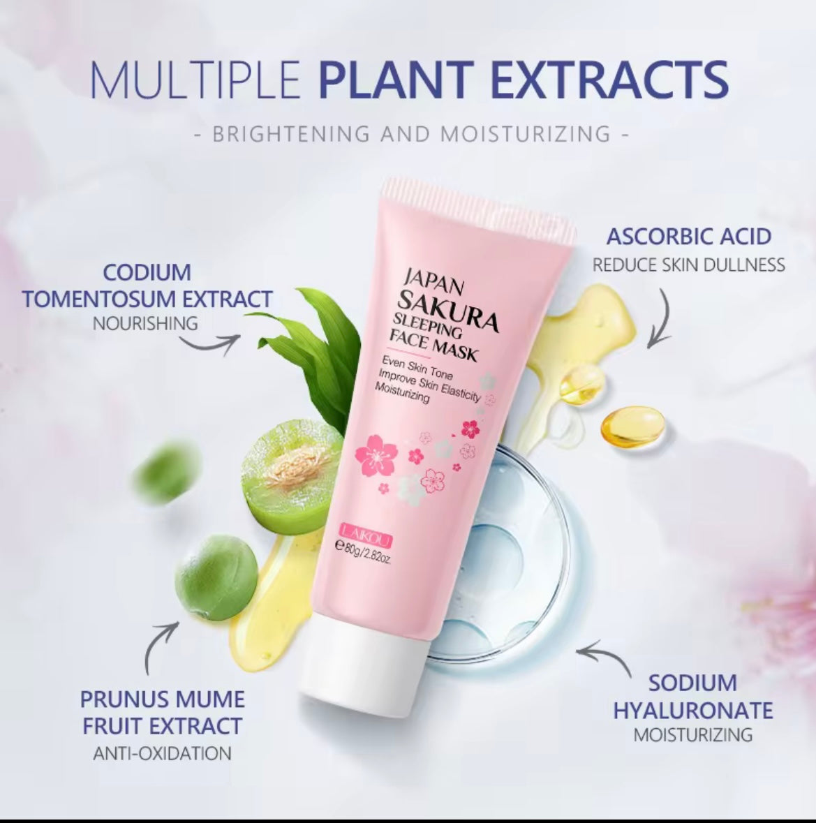 Masque facial hydratant