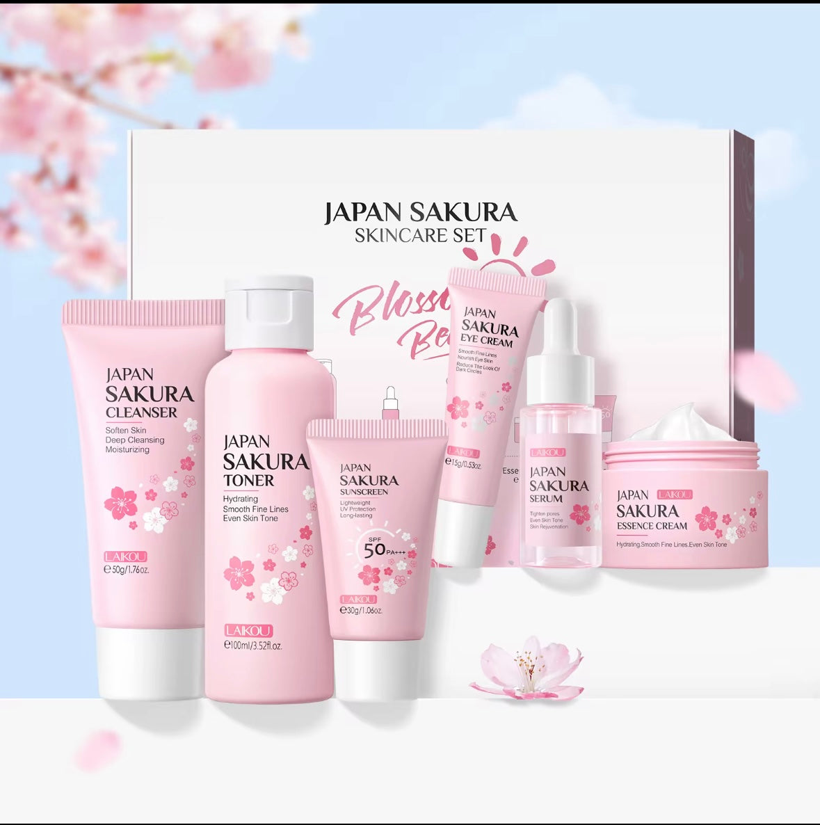 Ensemble de soins du visage 6 pièces