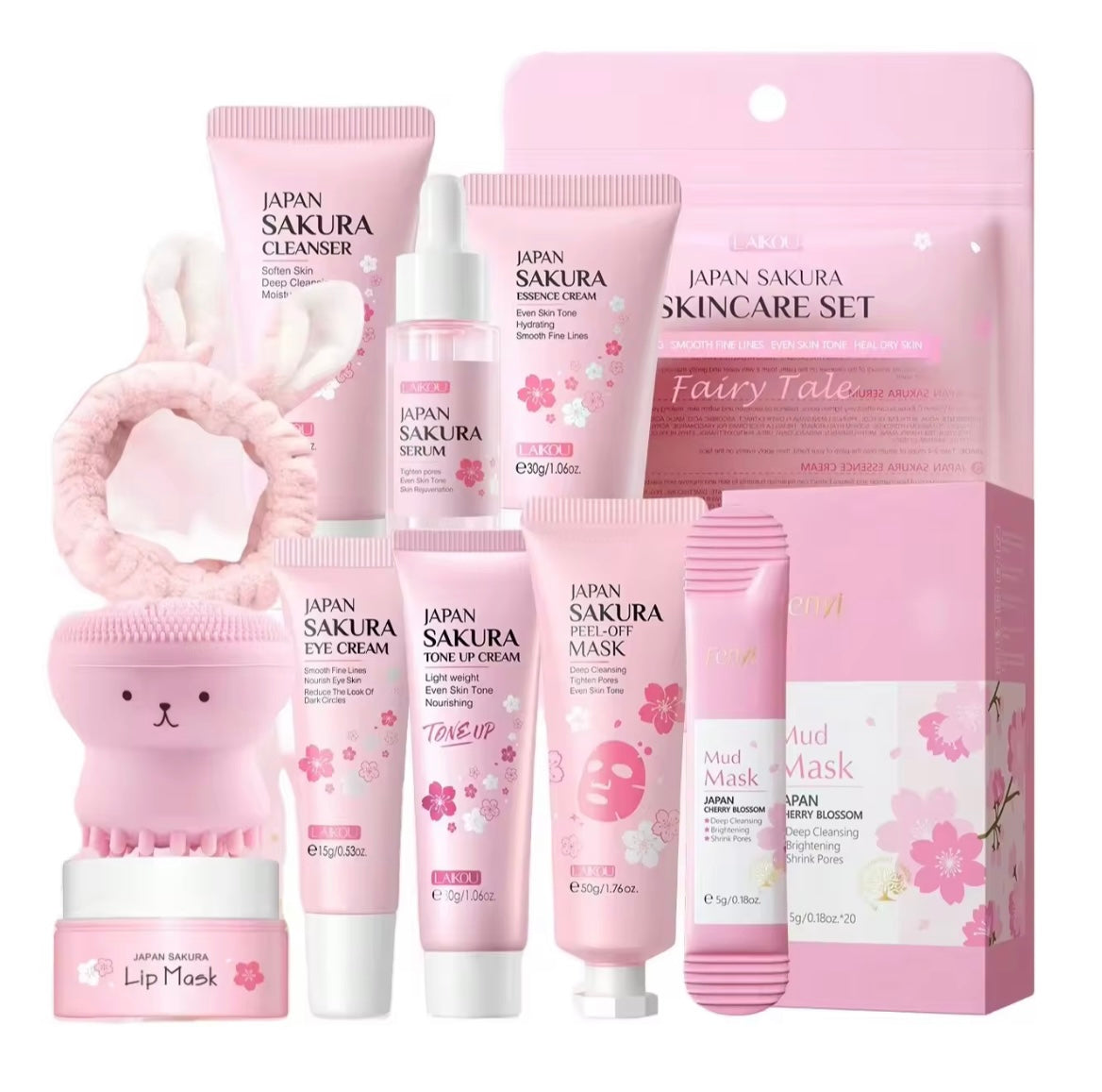 Ensemble de soins du visage Sakura
